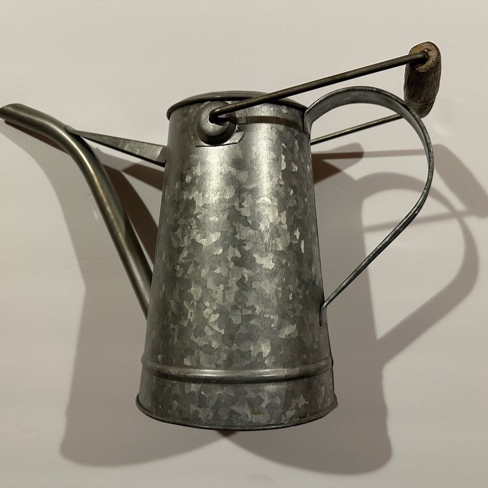 Vintage Galvanized Metal Watering Can